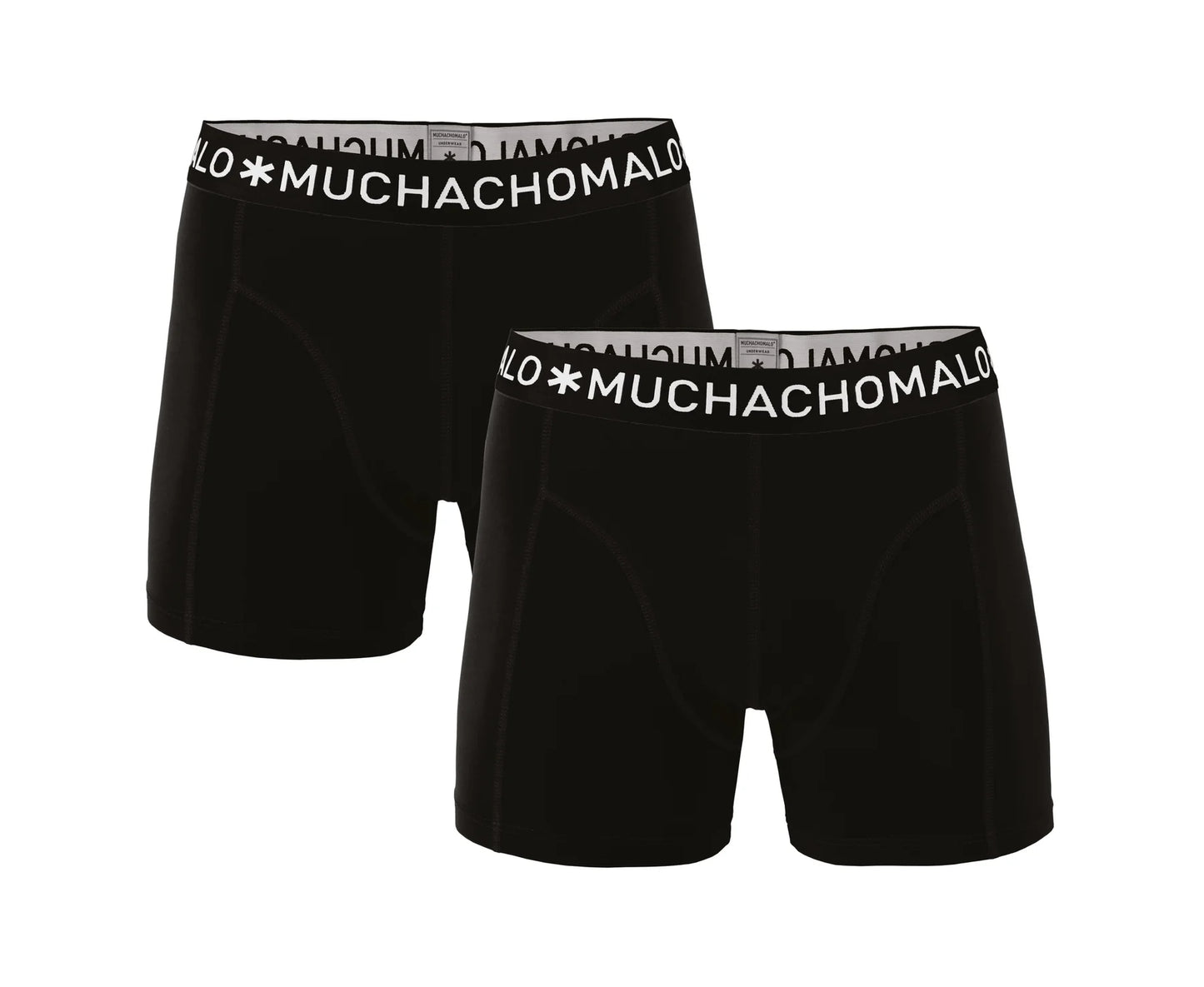 Muchachomalo Solid Boxer 2-pack Black