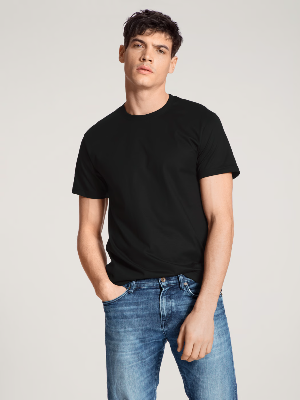 Calida Natural Benefit T-Shirt 2-Pack Black