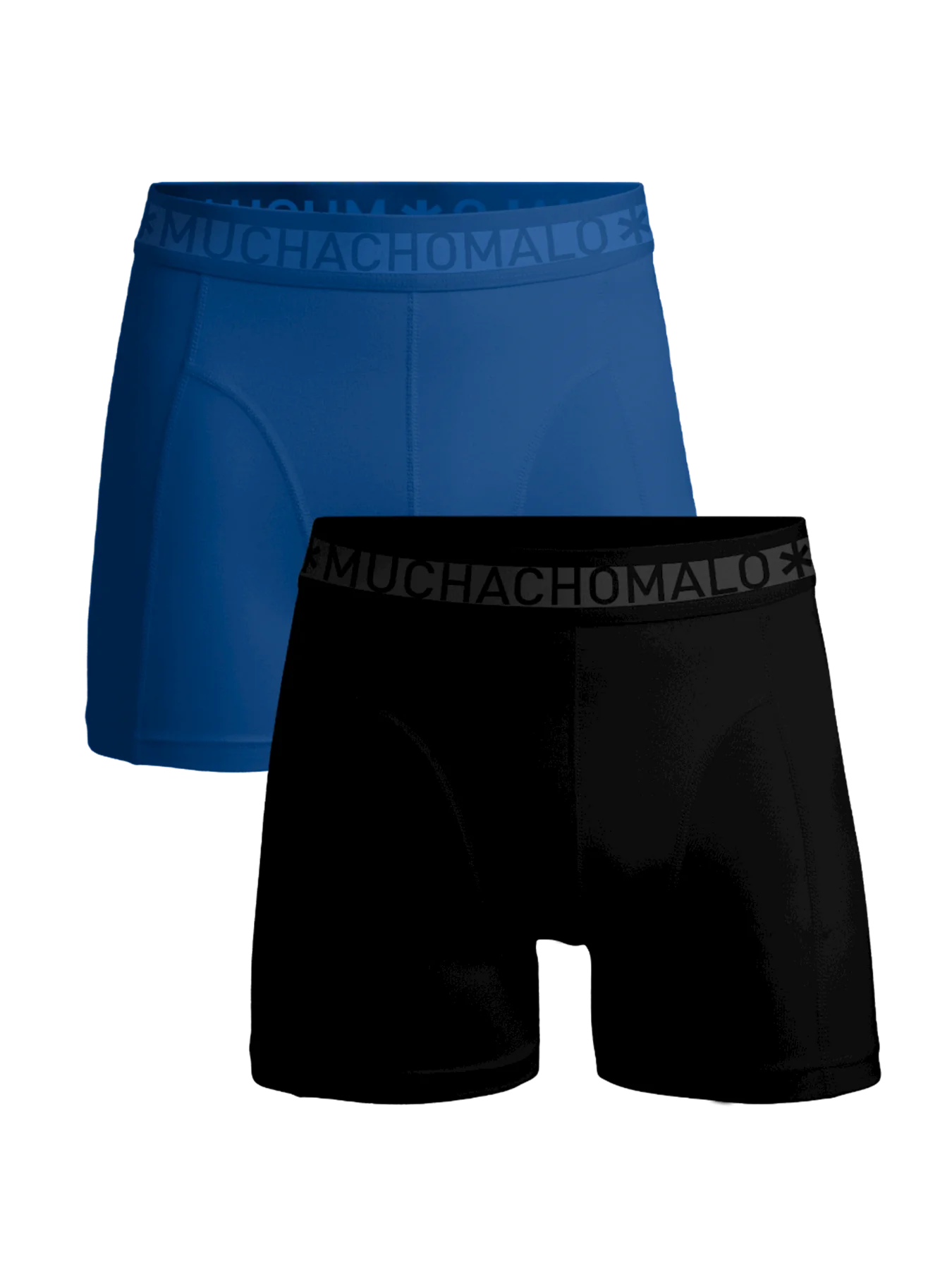 Muchachomalo Solid Boxer 2-pack Black/Blue