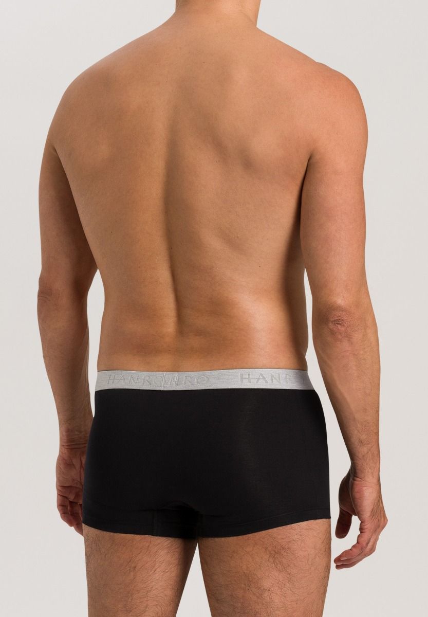 Hanro Cotton Essentials Boxer Briefs 2-Pack Black