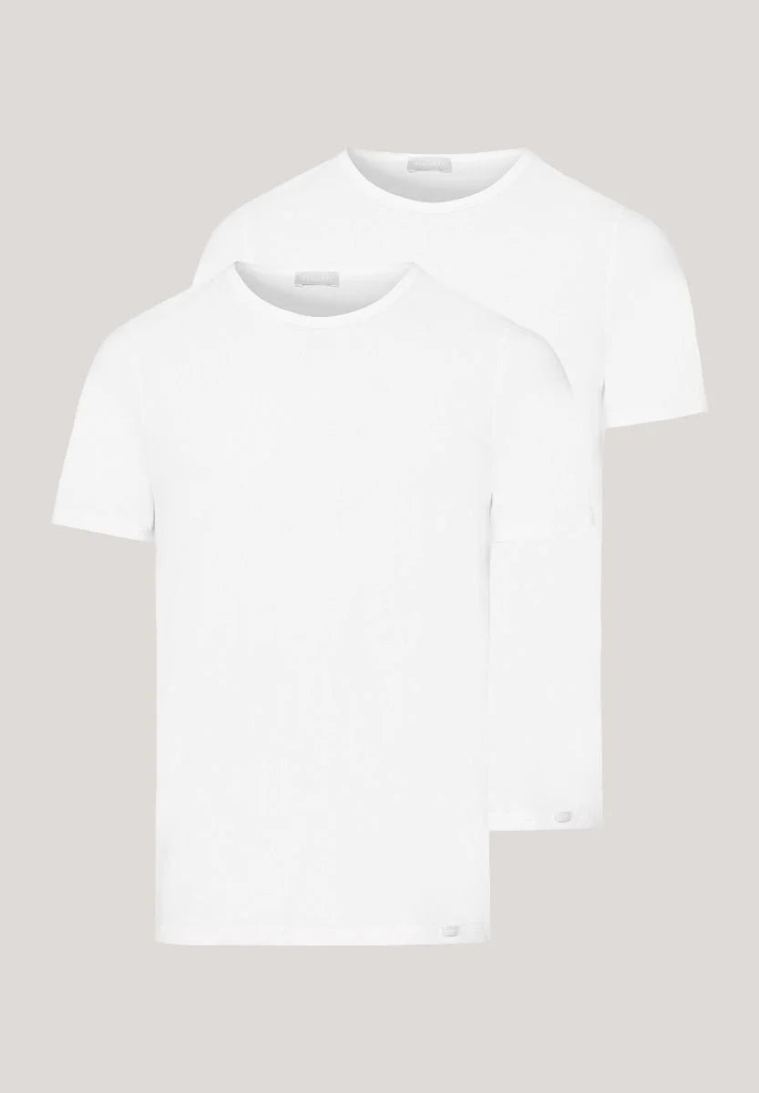 Hanro Cotton Essentials Shirt 2-pack White