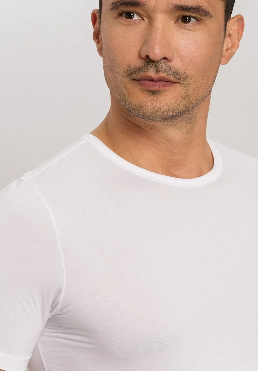 Hanro Cotton Essentials Shirt 2-pack White