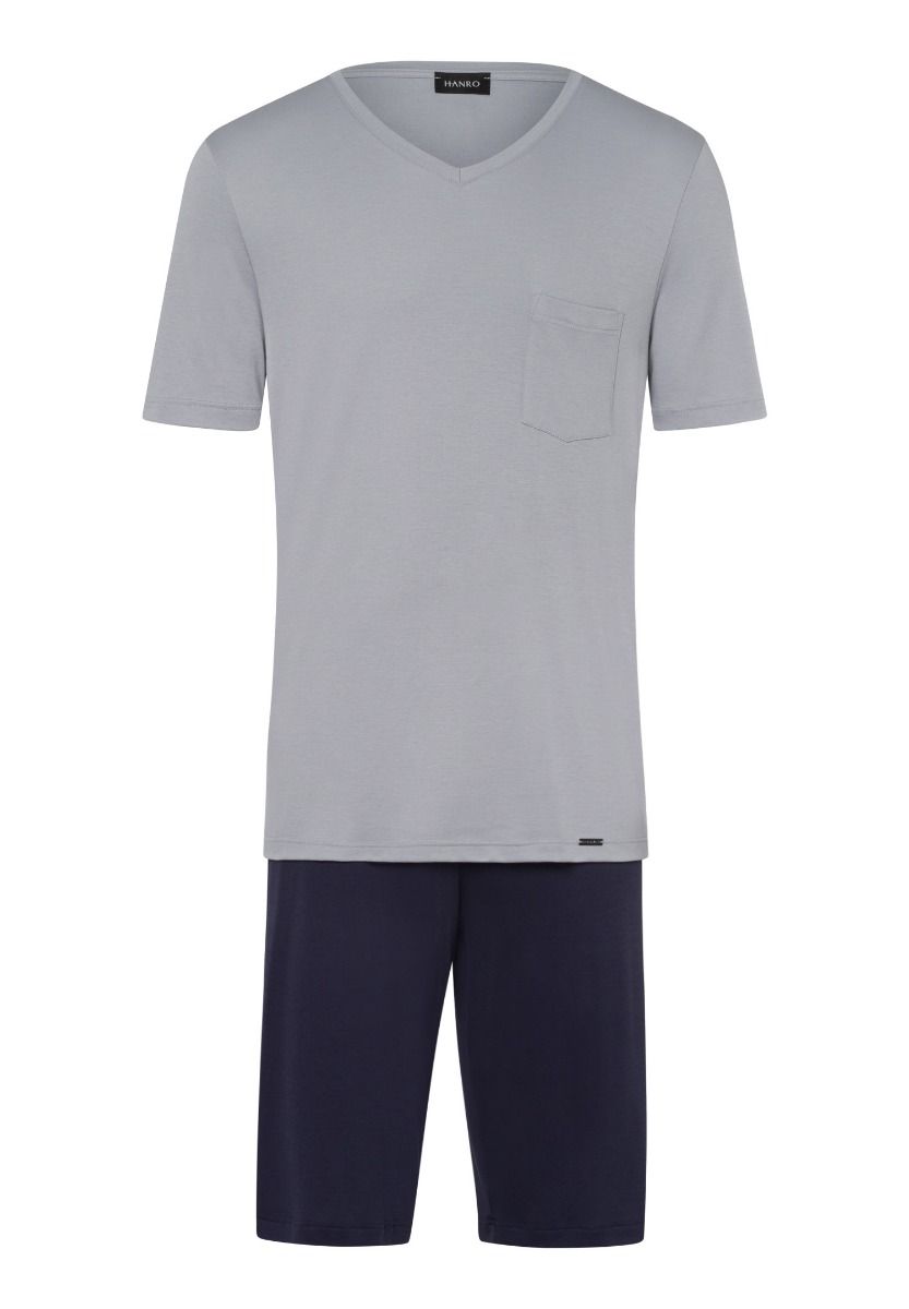 Hanro Night & Day Short Sleeve Short Pajama Mineral