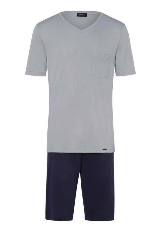 Hanro Night & Day Short Sleeve Short Pajama Mineral