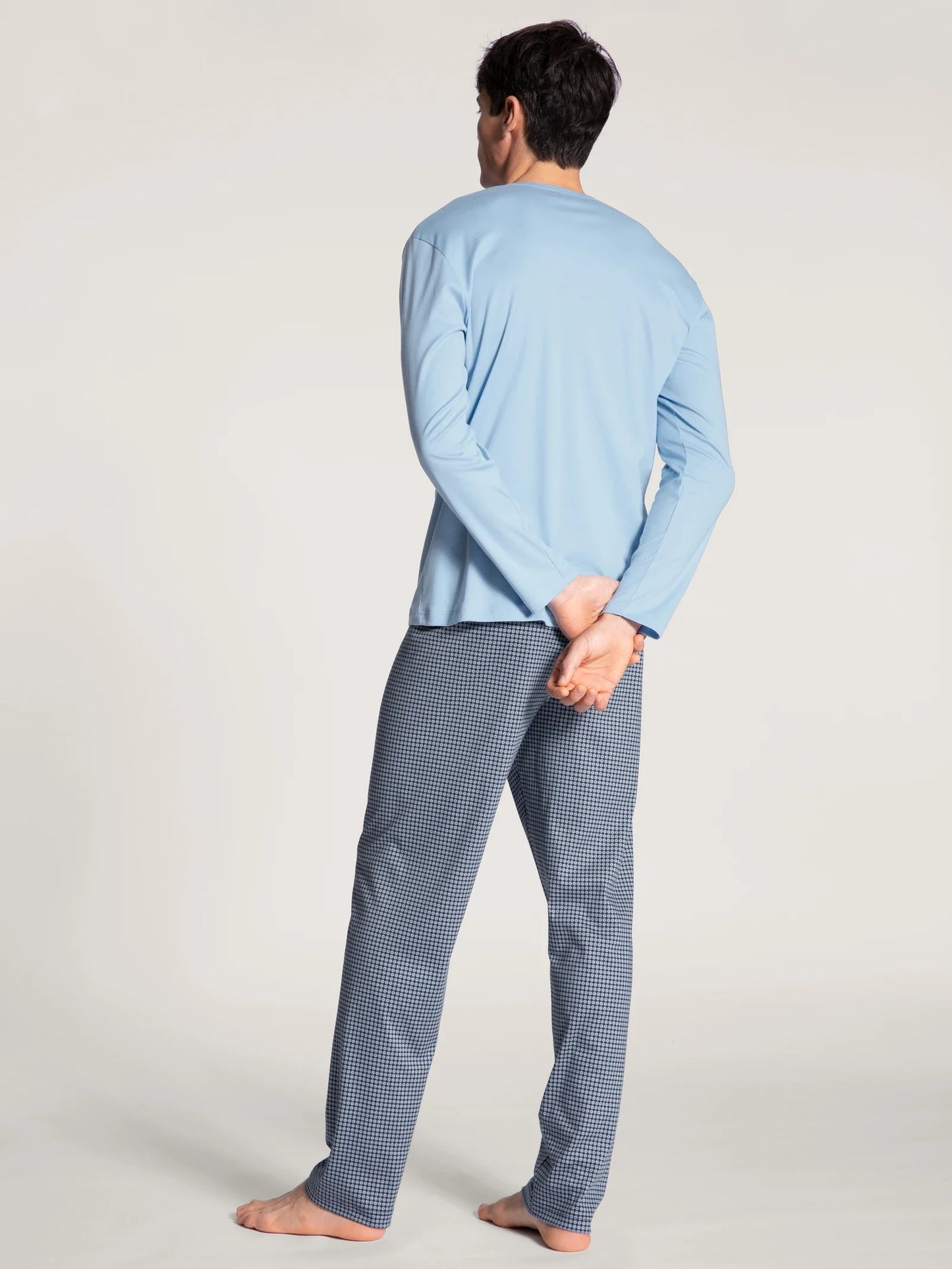 Calida Nightwear Basic Comfort Fit Relax Choice Pyjama Placid Blue