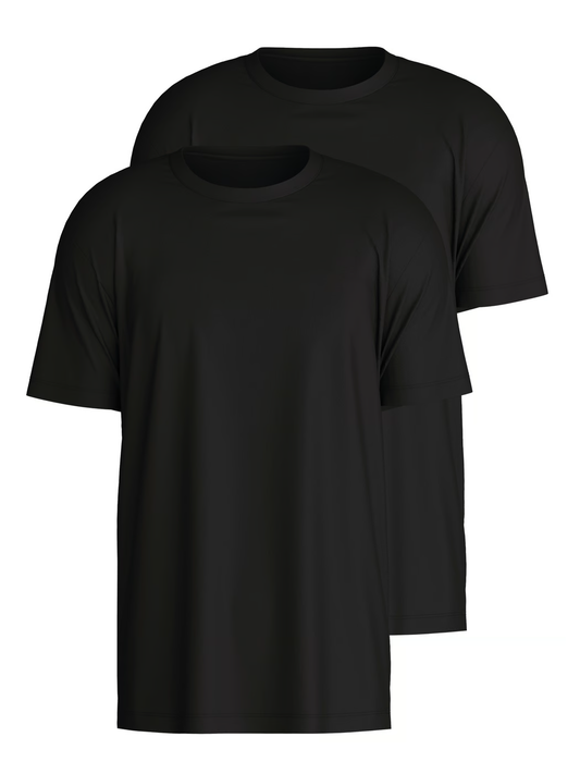 Calida Natural Benefit T-Shirt 2-Pack Black