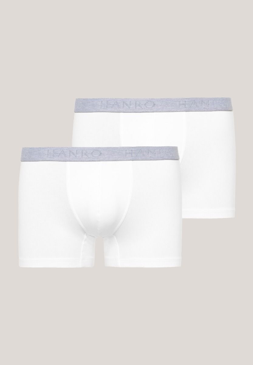 Hanro Cotton Essentials Boxer Briefs 2-Pack White
