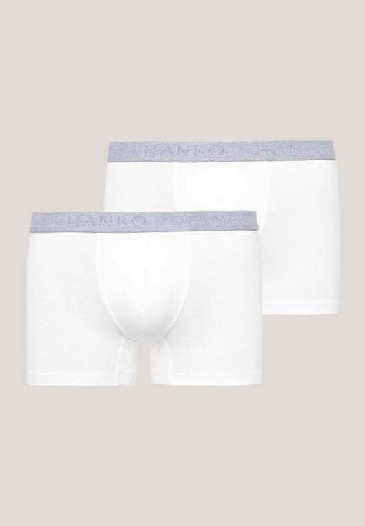 Hanro Cotton Essentials Boxer Briefs 2-Pack White